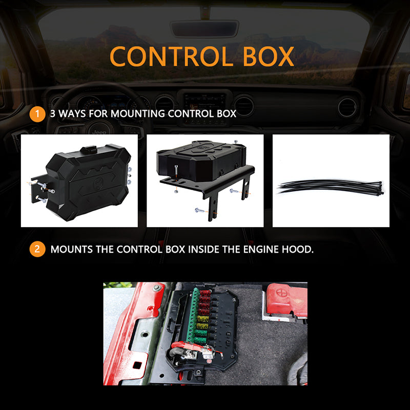 OVOVS Wireless 8 Gang Switch Panel with Universal Circuit Control Relay System Box
