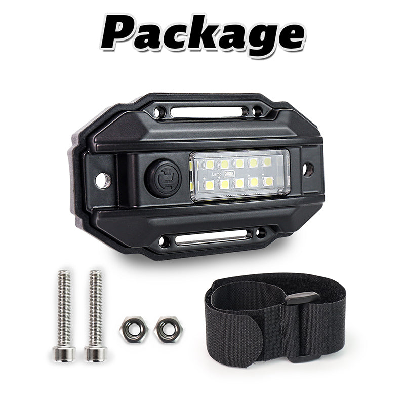 OVOVS UTV LED Dome Lights Roll Bar White Reading Light with Green Indicator for Polaris RZR Can-Am