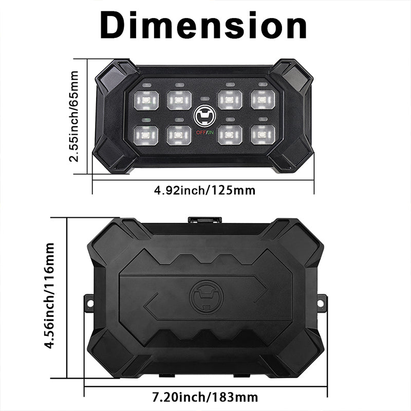 OVOVS Wireless 8 Gang Switch Panel with Universal Circuit Control Relay System Box
