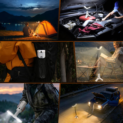 OVOVS Portable Telescopic Camping Light with Dimmable Tent Lamps Outdoor Work Lights for Hiking Camping Home Emergency