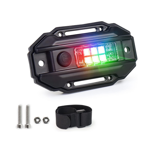 OVOVS Universal Switch RGBW Strobe Roll Bar Mount LED Dome Light