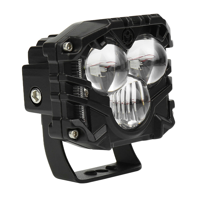OVOVS 40W White Amber LED Off Road Driving Light with Spot Light for 4x4 Jeep Trucks ATV Tractor Pickup