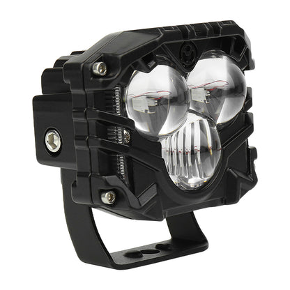 OVOVS 40W White Amber LED Off Road Driving Light with Spot Light for 4x4 Jeep Trucks ATV Tractor Pickup