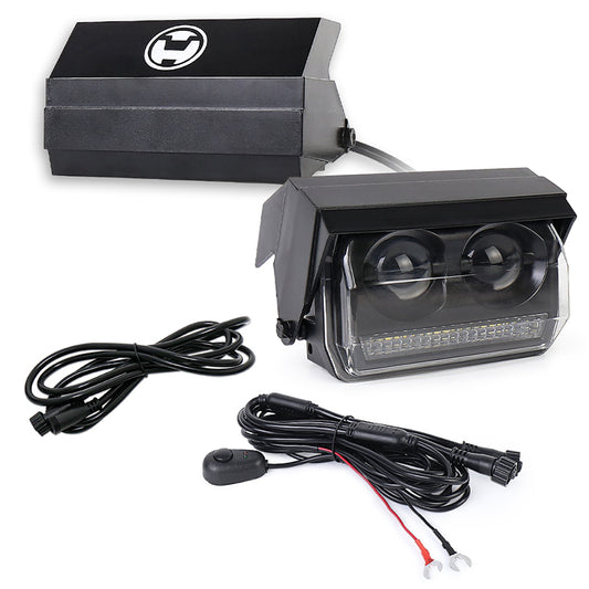OVOVS Hidden LED Off Road Driving Work Light With Automatic ON/OFF Cover Switch Wiring Harness