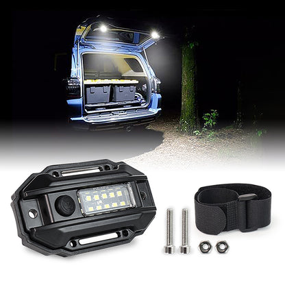 OVOVS UTV LED Dome Lights Roll Bar White Reading Light with Green Indicator for Polaris RZR Can-Am