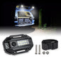 OVOVS UTV LED Dome Lights Roll Bar White Reading Light with Green Indicator for Polaris RZR Can-Am