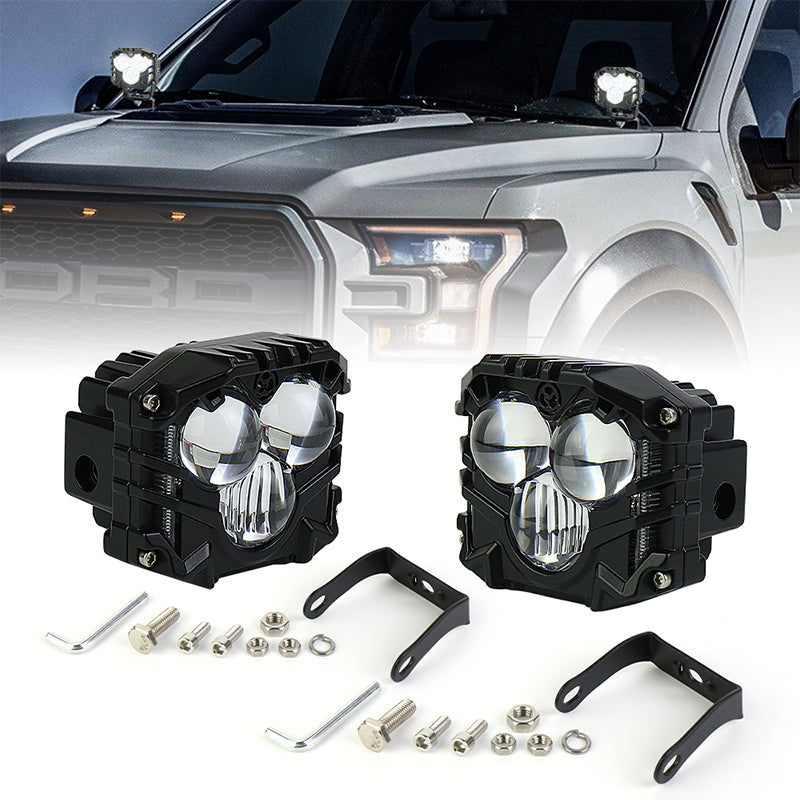 OVOVS 3 Inch LED Off Road Light Pods with Spot Beam