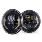OVOVS 7 Inch LED Headlights with High Low Beam White DRL Amber Turn Signal For Wrangler JK