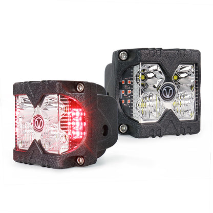 OVOVS 40W LED Work Light with Amber Solid & Strobe Side Lights