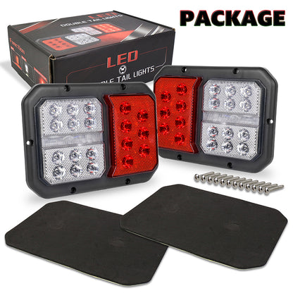 OVOVS Horizontal Mount Double LED Trailer RV Tail Lights