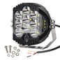 OVOVS 5 Inch Clear Lens Round LED Offroad Lights Amber DRL White Spotlight For Truck