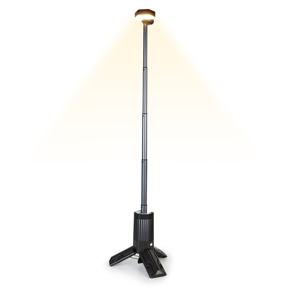 OVOVS Outdoor Telescopic Camping Lantern Dimmable Light with Stepless Color Temperature 180° Rotatable for Camping Hiking