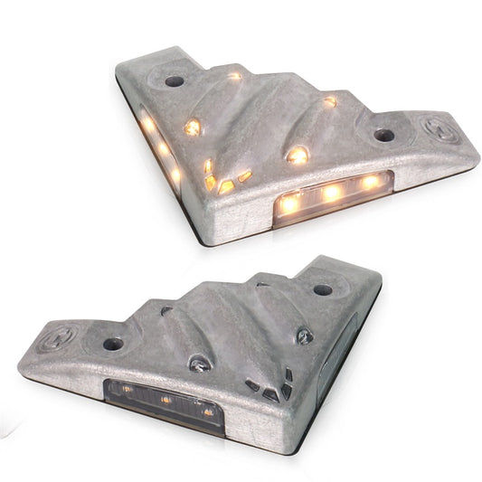 OVOVS Truck Tailgate Strobe Warning Lights Tail Lift Amber Flashing Warning Light