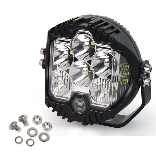OVOVS Waterproof 5 Inch Led Work Light Pod With Amber Back Light DRL For Universal Vehicles Trucks
