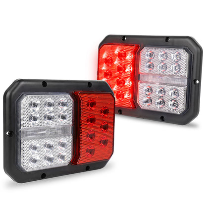 OVOVS Horizontal Mount Double LED Trailer RV Tail Lights