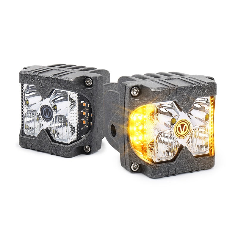 OVOVS 40W LED Work Light with Amber Solid & Strobe Side Lights