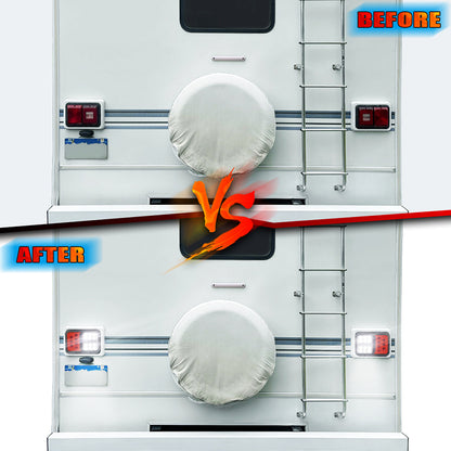 OVOVS Horizontal Mount Double LED Trailer RV Tail Lights