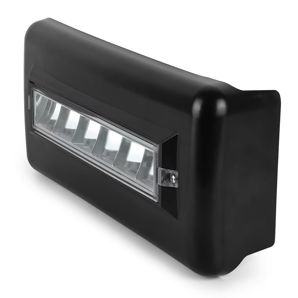 OVOVS Front Bumper Lower Grille Panel Trim Cover Inserts End Guard Pad with LED Light for 2009-2014 Ford F150 F-150