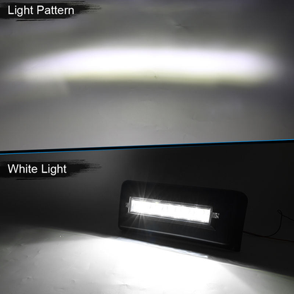 OVOVS Front Bumper Lower Grille Panel Trim Cover Inserts End Guard Pad with LED Light for 2009-2014 Ford F150 F-150