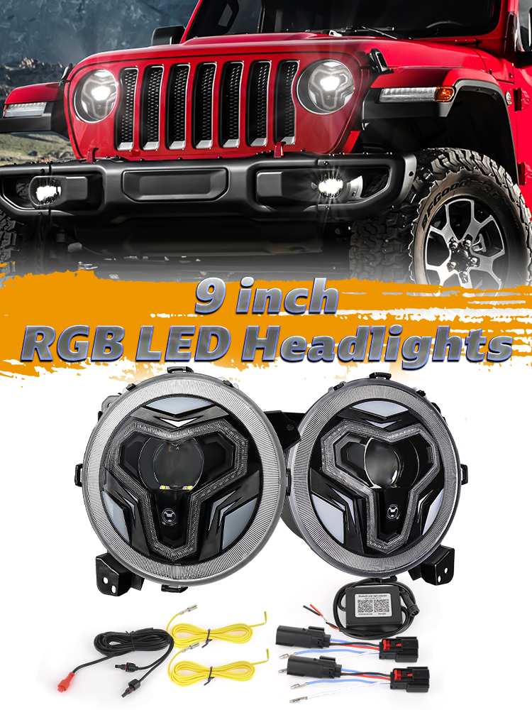 9 Inch LED Headlight  OL-21JLH01RGB(图5)