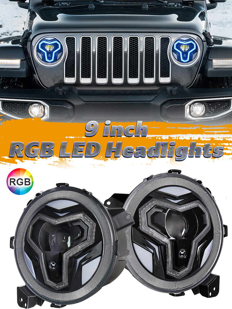 9 Inch LED Headlight  OL-21JLH01RGB(图3)