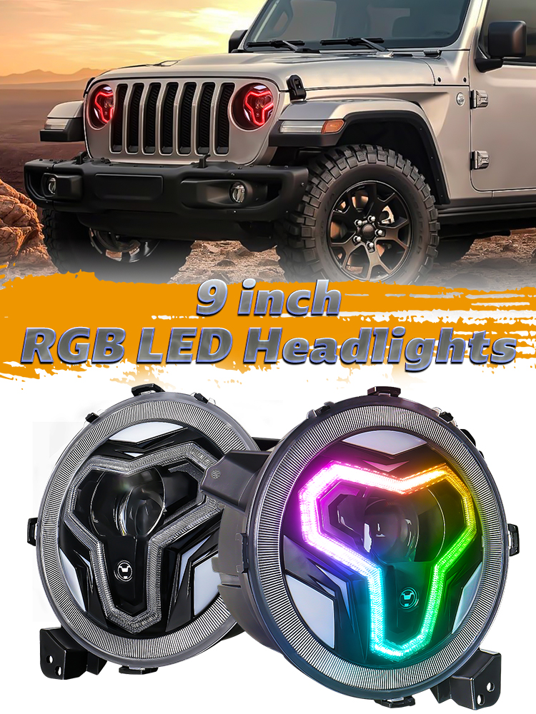 9 Inch LED Headlight  OL-21JLH01RGB(图2)
