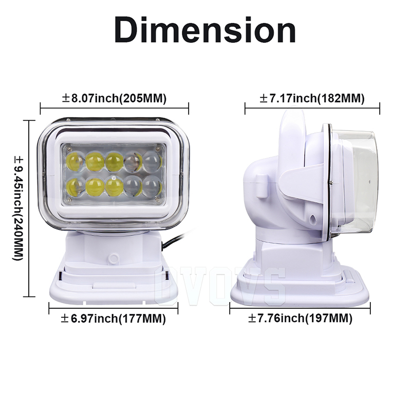 Remote Control Led Search Light with CLEAR COVER OL-SS50(图4)